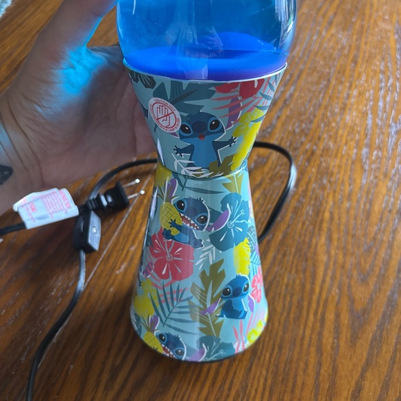 NIB Disney Stitch 16" Lava Motion Volcano Lamp, Pink Wax in Purple Liquid - Picture 3 of 6